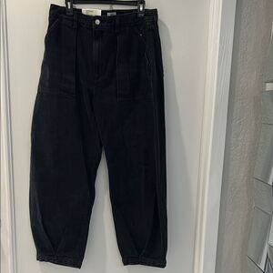 Agolde Black Cargo Jeans Relaxed Fit